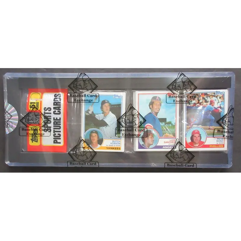 1983 Topps Baseball Unopened Rack Pack (Rose Top #2) (BBCE)