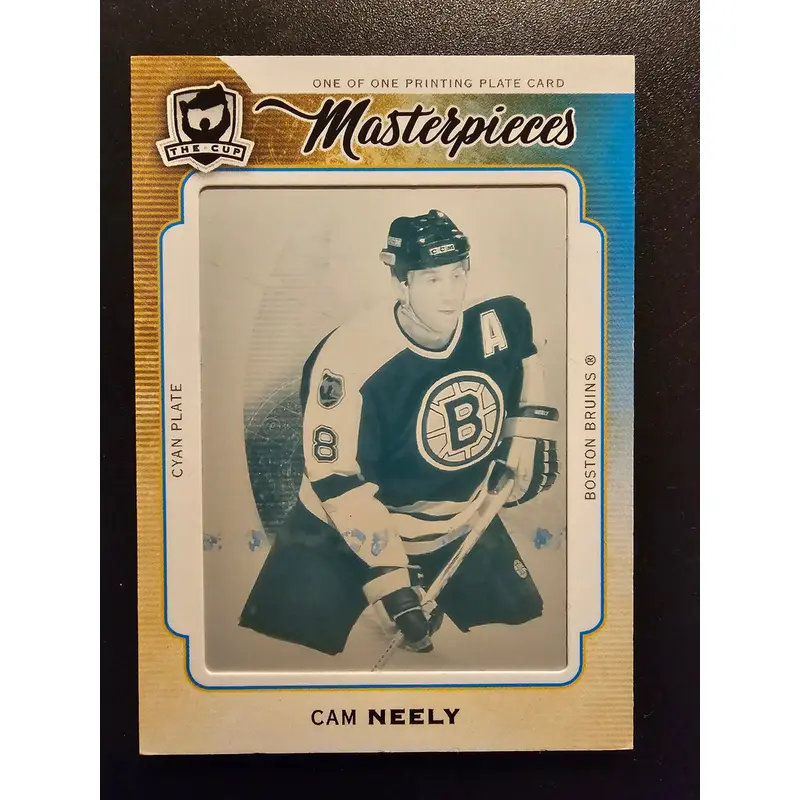 2014-15 Upper Deck The Cup - Masterpieces Cyan Printing Plate - Cam Neely #CUP-9 1of1