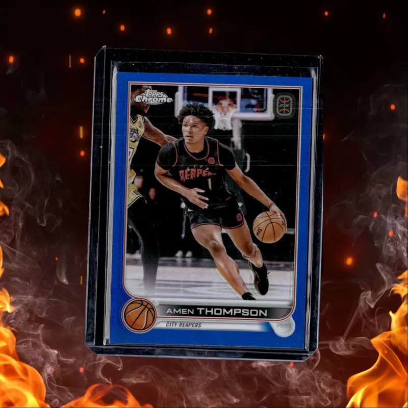 2023-24 Topps Chrome McDonald's All American Blue Refractor Amen Thompson 37/99