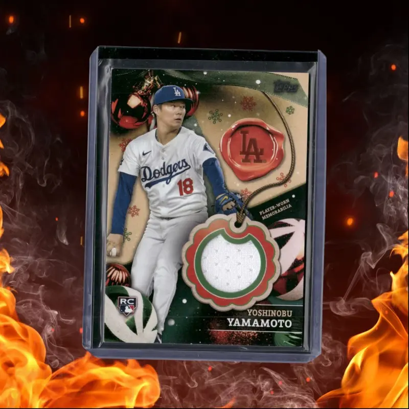 2024 Topps Holiday Yoshinobu Yamamoto Relic Rookie #RC-YY