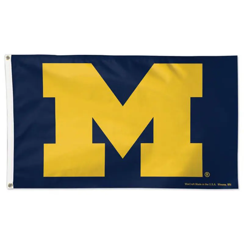 Michigan Wolverines "Big-M" Official NCAA Deluxe 3'x5' Team Logo Flag - Wincraft Inc.
