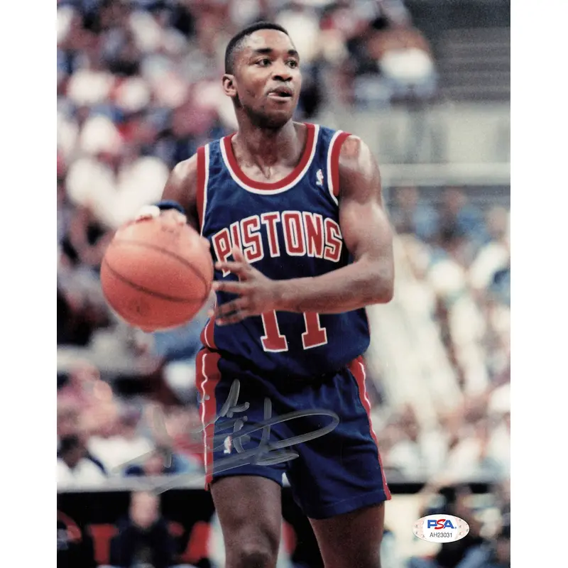 Isiah Thomas signed 8x10 photo PSA/DNA Detroit Pistons Autographed