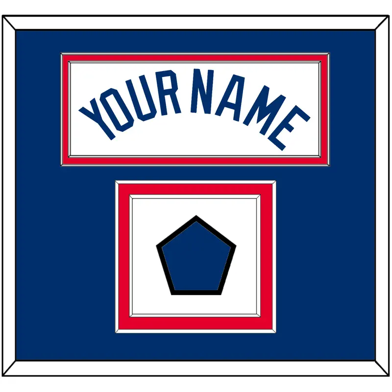Los Angeles Name & Logo Patch - Home White - Double Mat 2