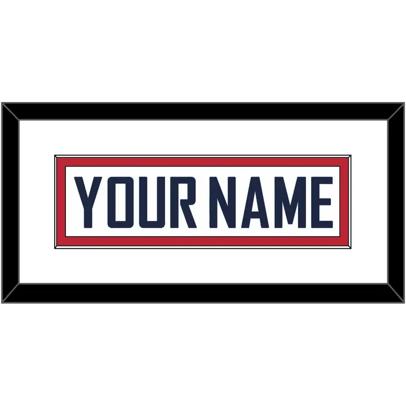 United States Mens Hockey Nameplate - 2010 Olympics Home White - Single Mat 1