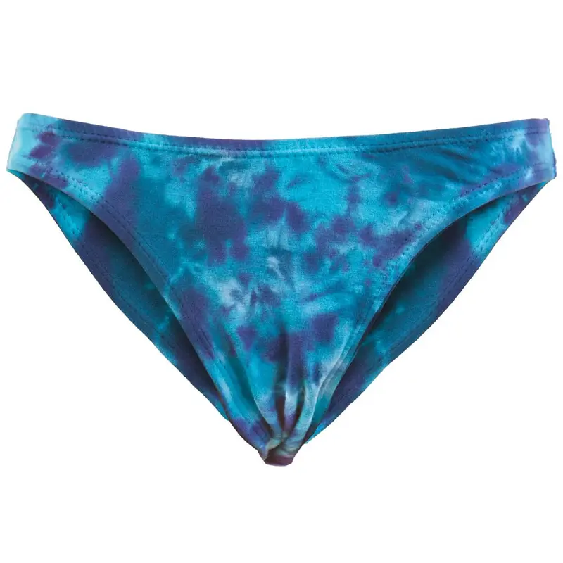 Juniors Crinkle Tie-Dye Swim Suit Bottom