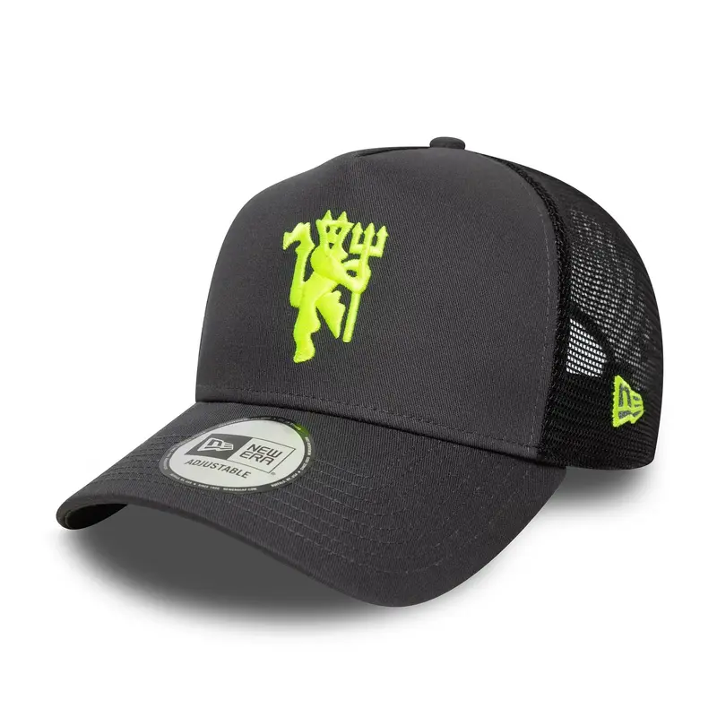 Manchester United FC Seasonal Dark Grey 9FORTY E-Frame Trucker Adjustable Cap