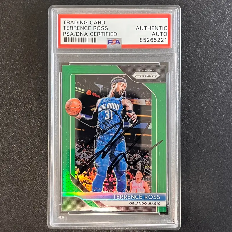 2018-19 Panini Prizm #149 Terrence Ross Signed Card AUTO PSA Slabbed Magic