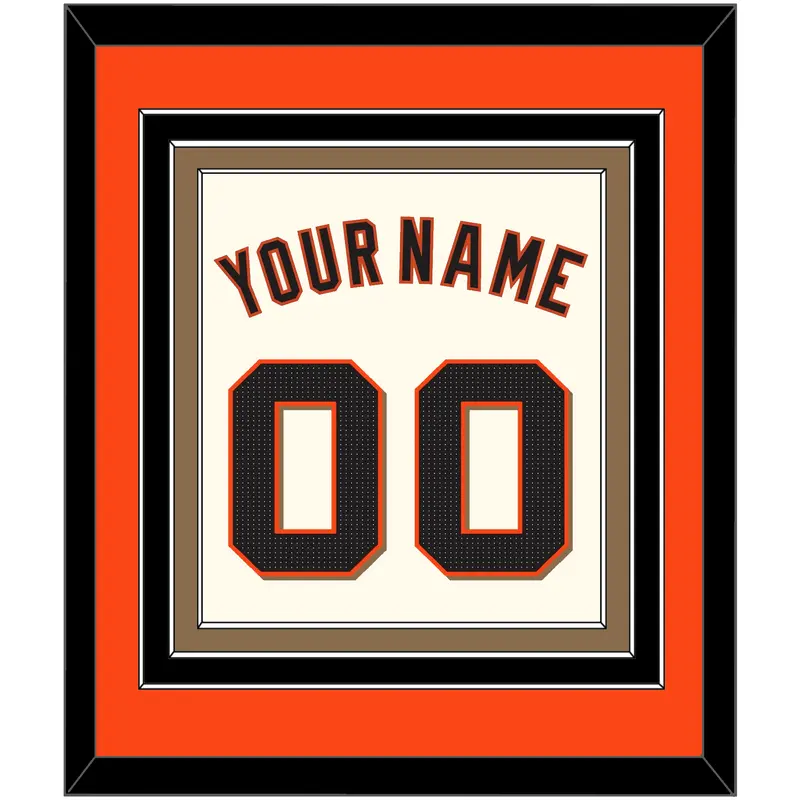 San Francisco Name & Number - Home Cream - Triple Mat 2