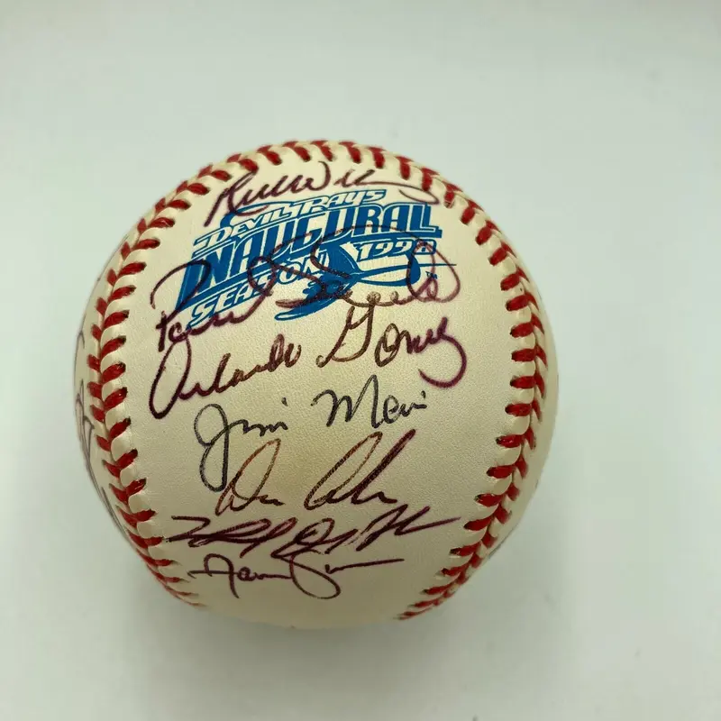 1998 Tampa Bay Devil Rays Inaugural Season Team Signed Major League Baseball