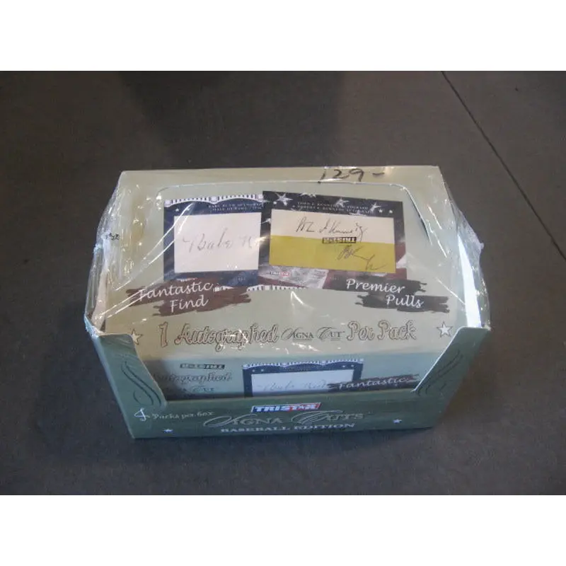2009 Tristar Signa Cuts Baseball Box