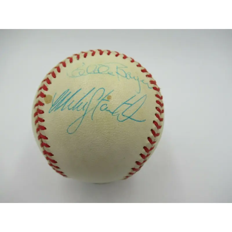 Clete Boyer & Mike Stanton Yankees Signed Major League Baseball JSA COA