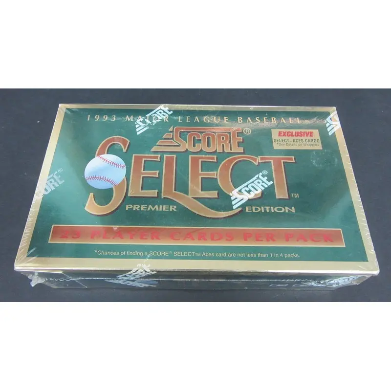 1993 Score Select Baseball Jumbo Box (36/23)