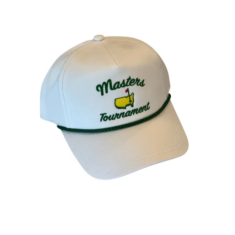 2025 Masters Augusta National Golf Club White Embroidered Rope Snapback Hat 2