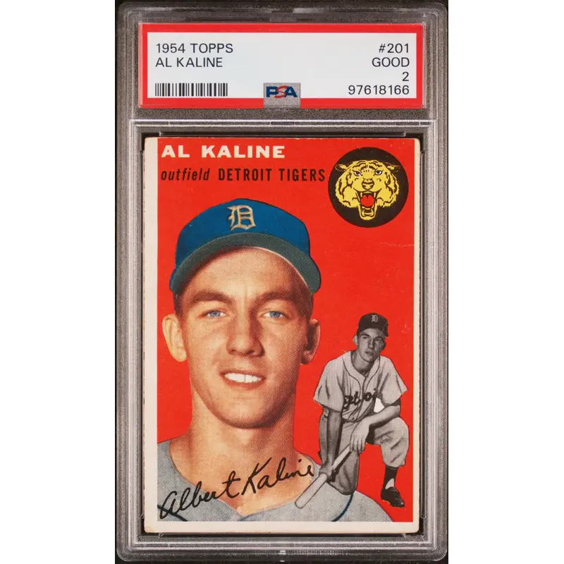 Al Kaline 1954 Topps #201 RC PSA 2 Good
