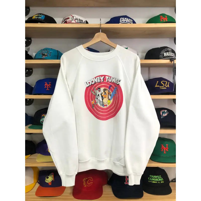 Vintage 1989 Looney Tunes Double Sided Crewneck Sweater Size Medium