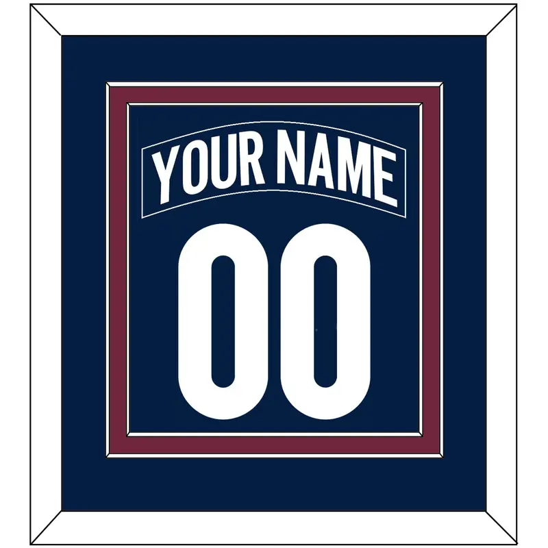 Colorado Nameplate & Number (Back) Combined - Alternate Navy - Double Mat 2