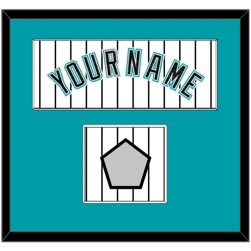 Florida Name & World Series Patch - Home White Pinstripes (2003-2011) - Single Mat 1