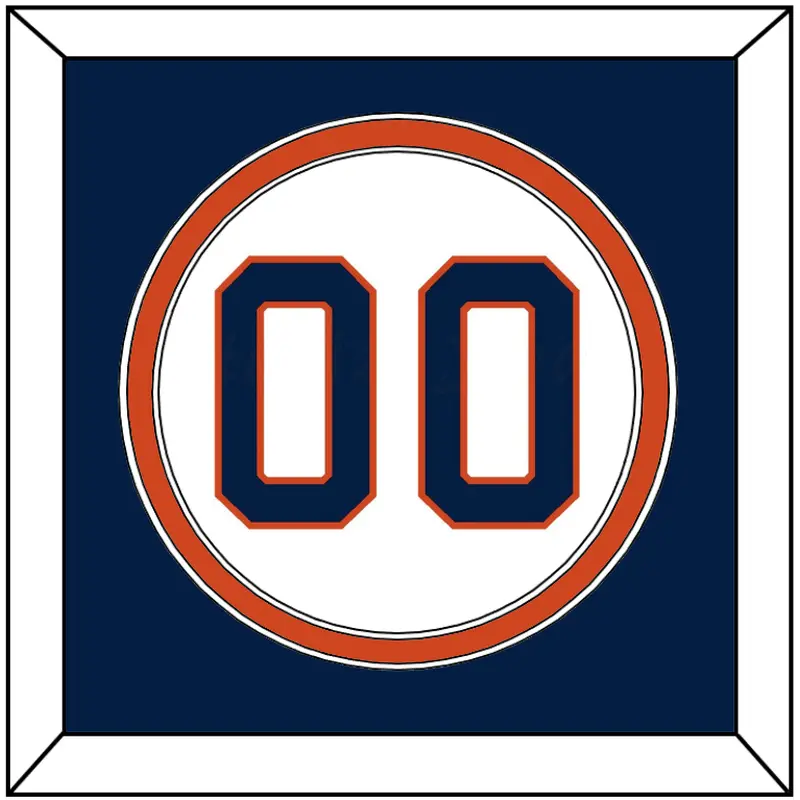 Houston Number - Home White - Double Mat 2