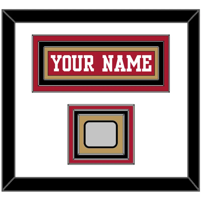 San Francisco Nameplate & Super Bowl Patch - Home Red - Triple Mat 1