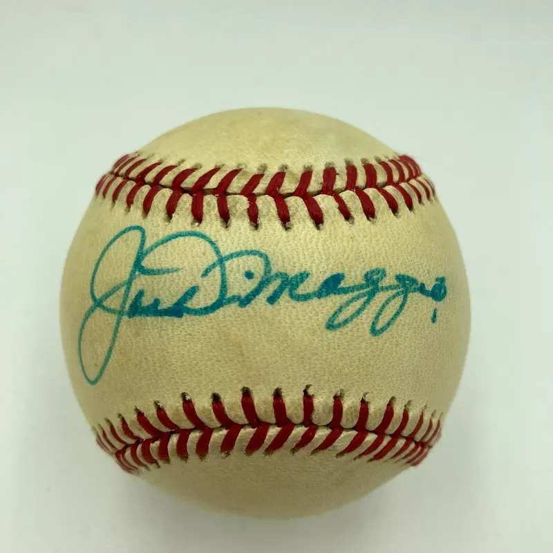 Joe Dimaggio Signed Autographed Official American League Baseball With JSA COA