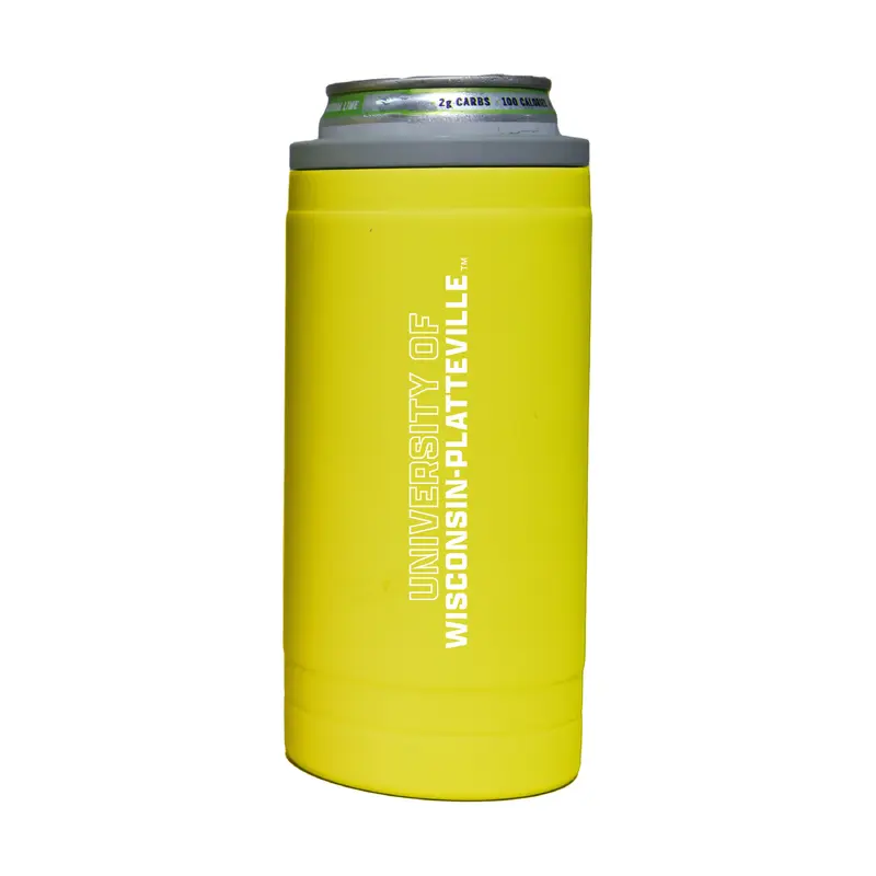 Wisconsin - Platteville 12oz Cru Stacked Soft Touch Slim Coolie