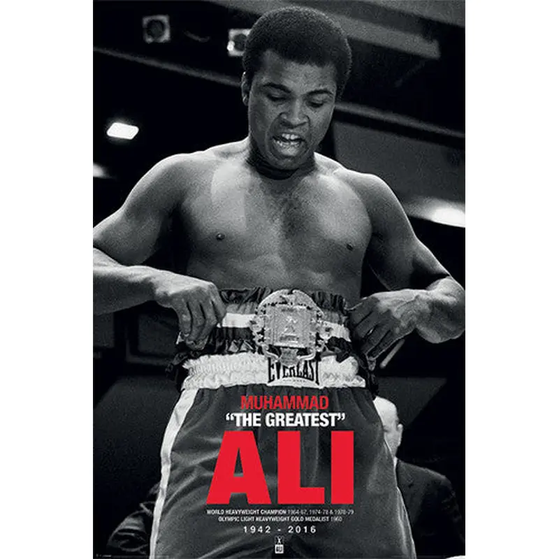 Muhammad Ali Championship Belt Commemorative (1942-2016) Poster - Pyramid International