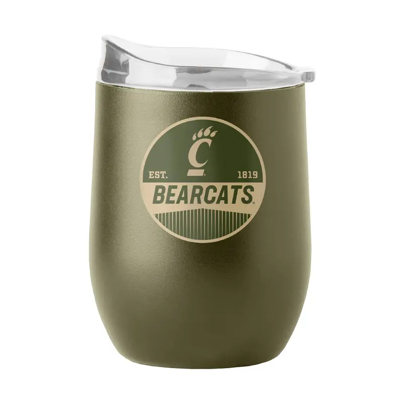 Cincinnati 16oz Badge Powder Coat Curved Bev