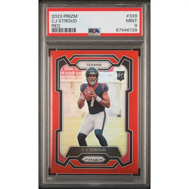 C.J. Stroud 2023 Panini Prizm Red Prizm PSA 9 Mint