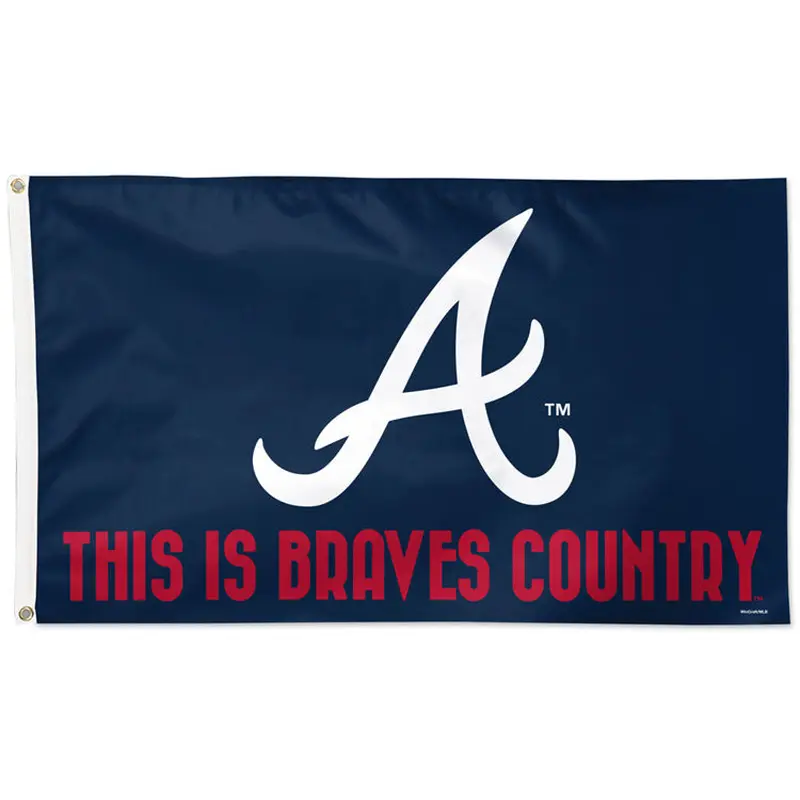 Atlanta Braves "Braves Country" Official MLB Baseball Team 3'x5' Flag - Wincraft