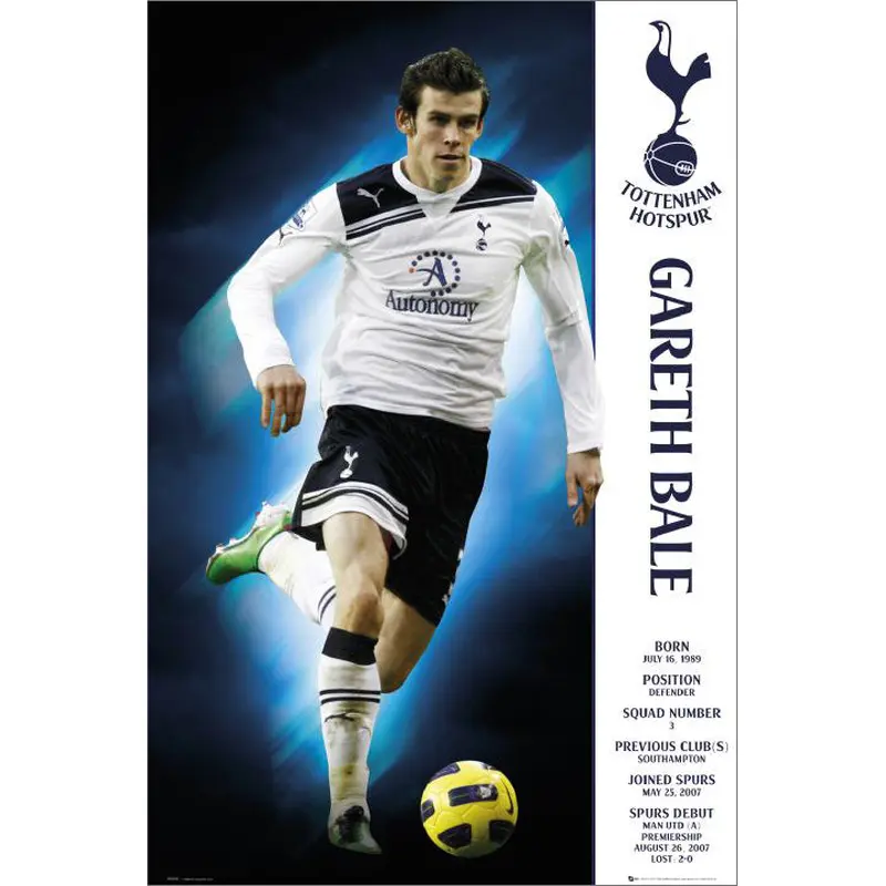Gareth Bale "Superstar" Tottenham Hotspur EPL Football Action Poster - GB Eye (UK) 2010/11