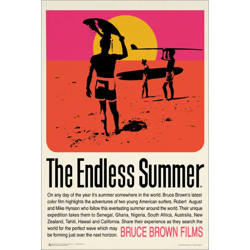 The Endless Summer 1966 Surfing Movie Poster - Scorpio Posters 2020