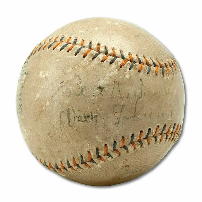 1920's Walter Johnson Single Signed Autographed Baseball With PSA DNA COA