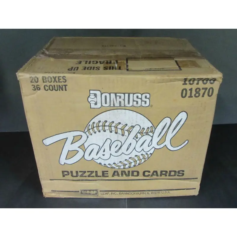 1987 Donruss Baseball Unopened Wax Case (20 Box)