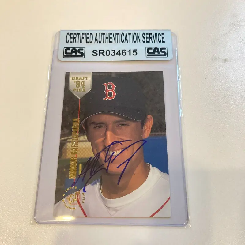 1994 Topps Stadium Club Nomar Garciaparra Signed RC CAS Certified Auto