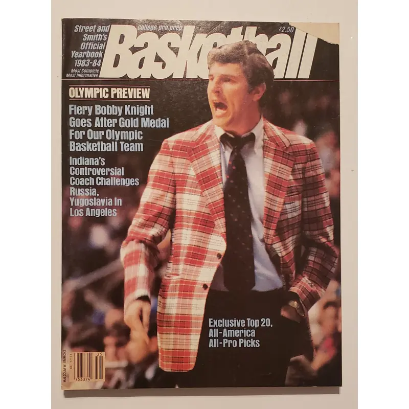 1983-84 Street and Smith's Official Basketball Yearbook College Prep Pro Bob Knight
