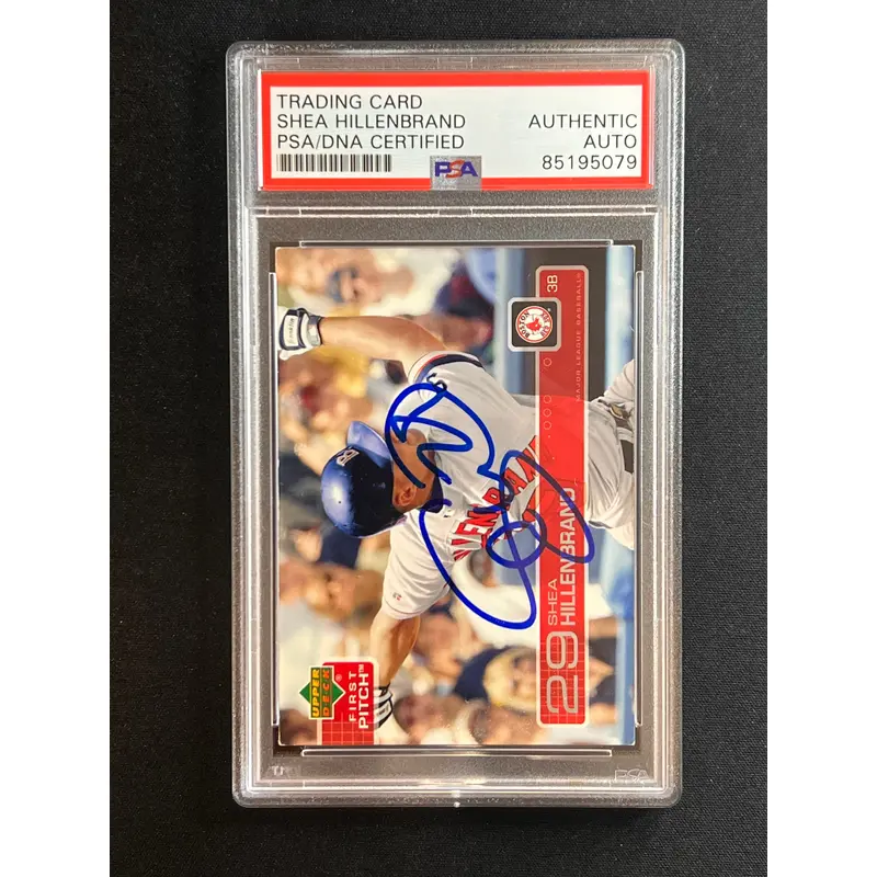 2001-2 Upperdeck #90 Shea Hillenbrand Signed Card AUTO PSA Slabbed