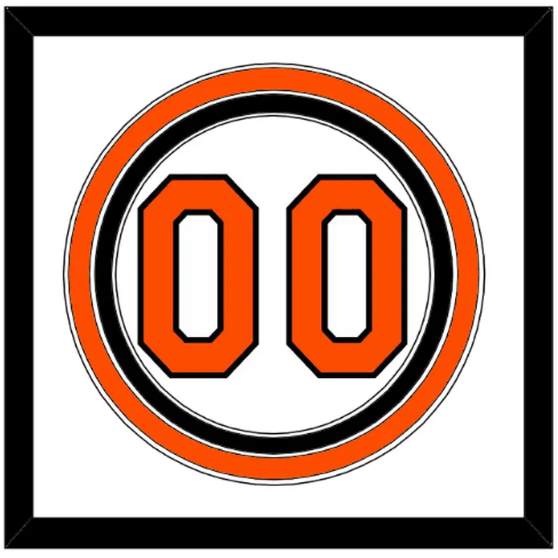 Baltimore Number - Home White (1971-1988) - Triple Mat 1