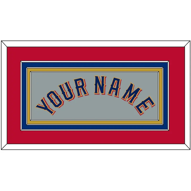 Texas Name - Road Gray - Triple Mat 3