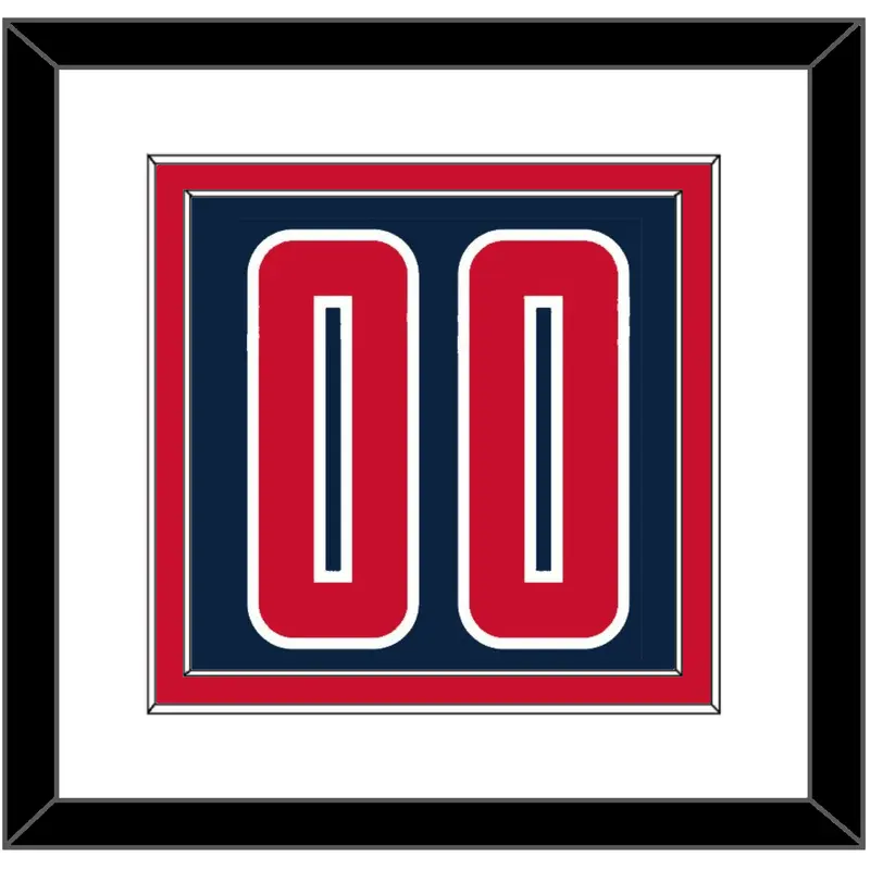 Washington Number - Blue Icon - Double Mat 1