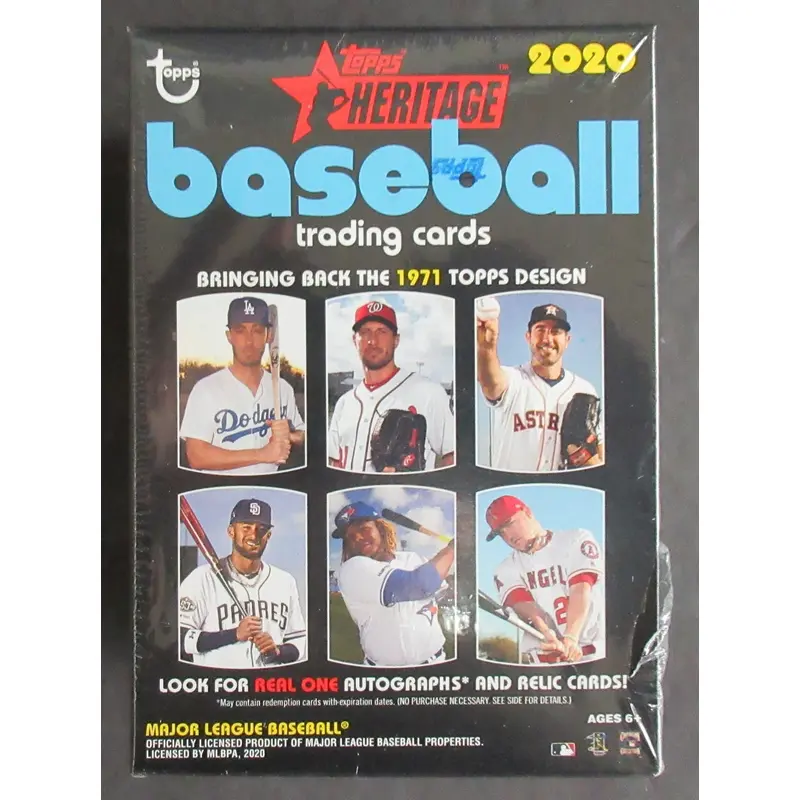 2020 Topps Heritage Baseball Blaster Box (8/9)