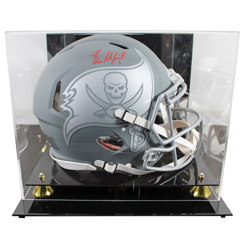 Buccaneers Baker Mayfield Signed Slate F/S Speed Proline Helmet W/ Case BAS Wit