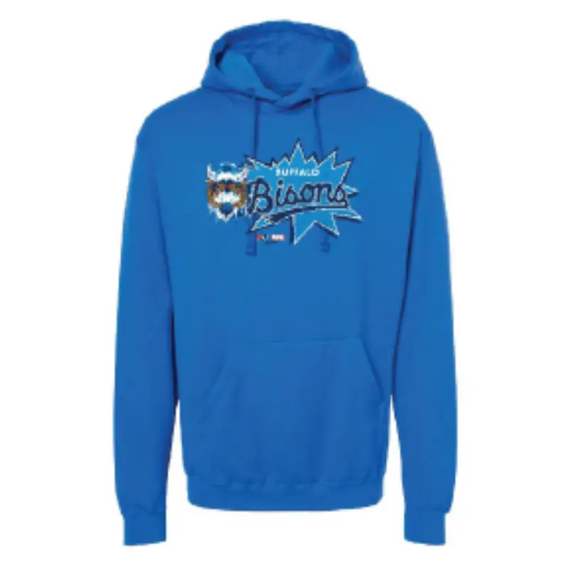 Buffalo Bisons Marvel's Defenders of the Diamond Royal Burst Hoodie
