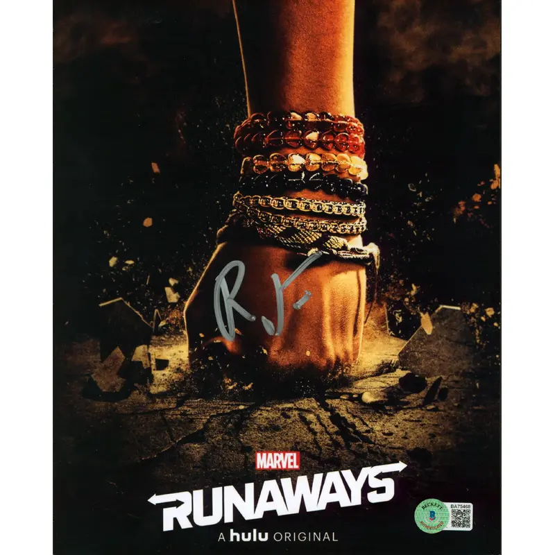 Renzy Feliz Marvel's Runaways Authentic Signed 8x10 Photo  BAS #BA75468