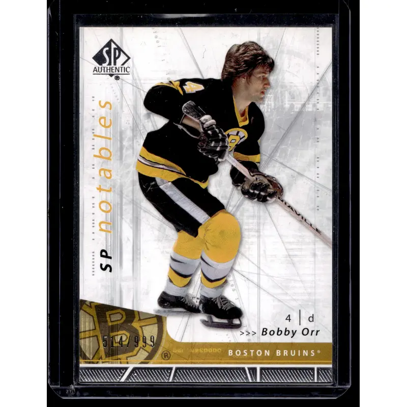 2006-07 Upper Deck SP Authentic - SP Notables - Bobby Orr #105 /999