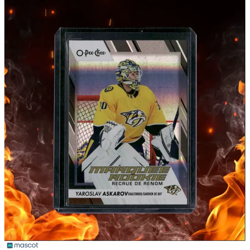 2023-24 O-Pee-Chee Yaroslav Askarov Black Rainbow Marquee Rookie 045/100 #541