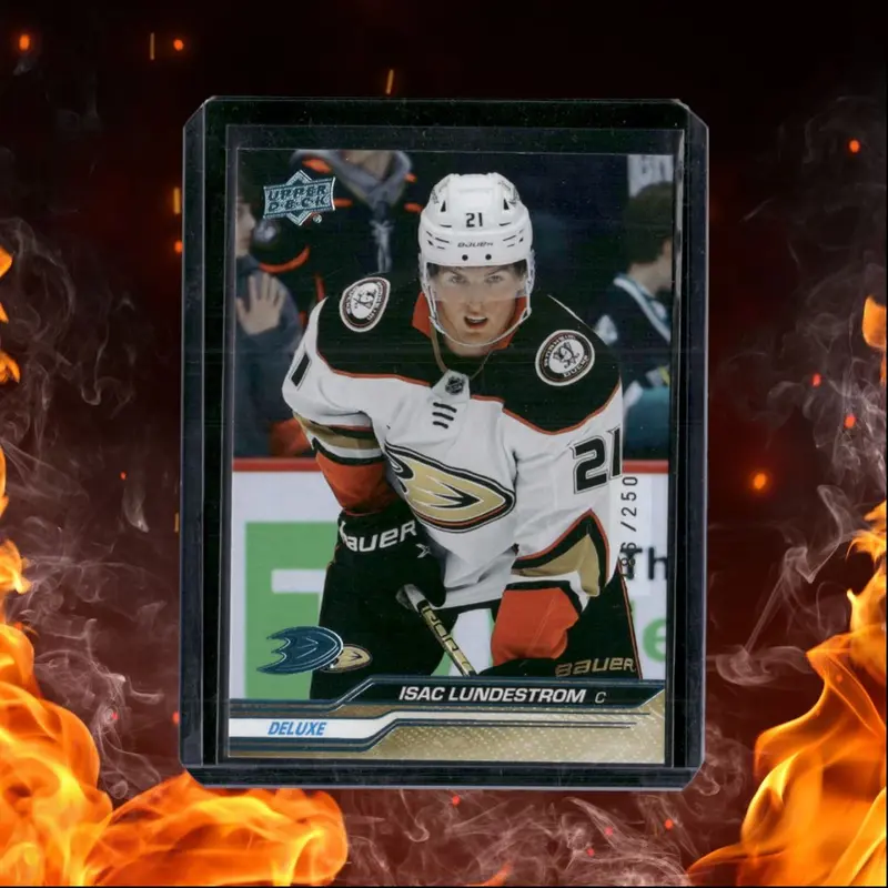 2023-24 Upper Deck Isac Lundestrom Deluxe 186/250 #4
