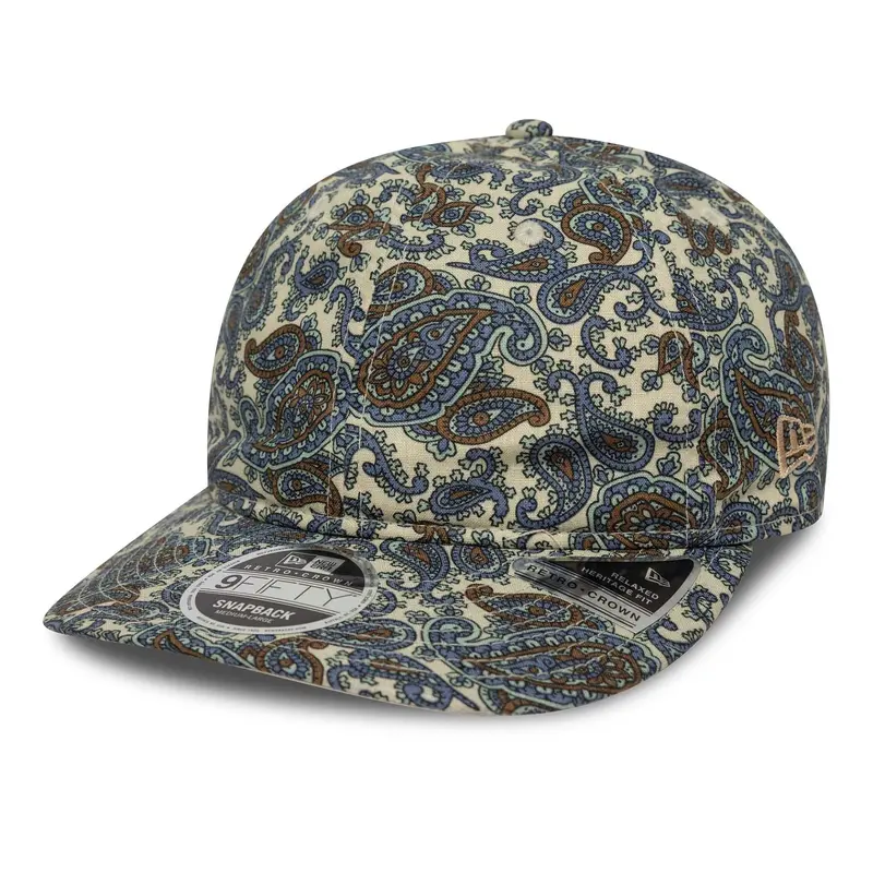 New Era Paisley Cream Retro Crown 9FIFTY Cap