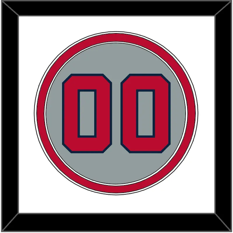 Atlanta Number - Road Gray - Double Mat 1