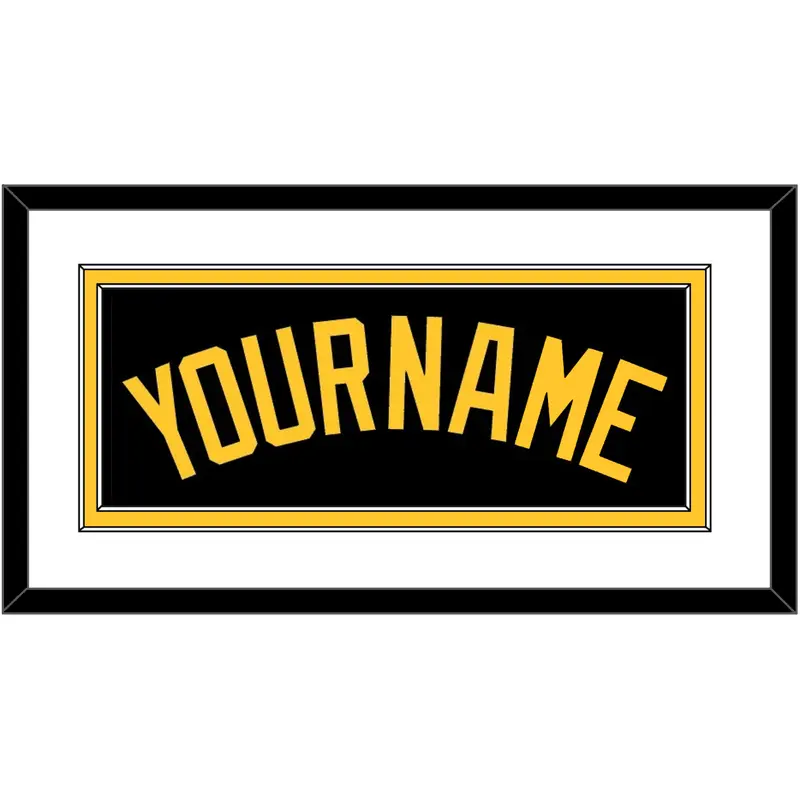 Pittsburgh Name - Alternate Black - Double Mat 1
