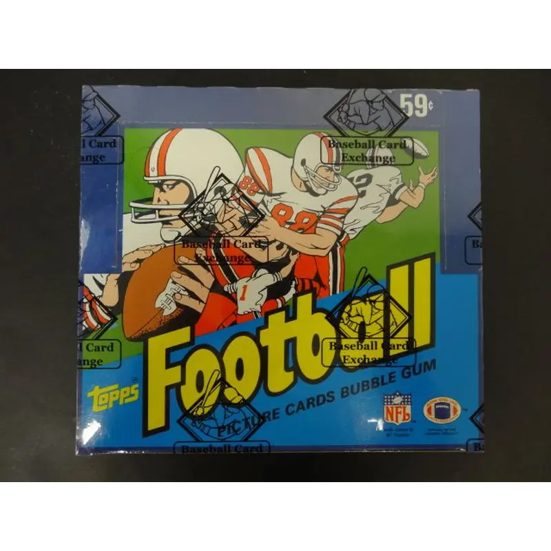 1984 Topps Football Unopened Cello Box (BBCE) (Non X-Out)